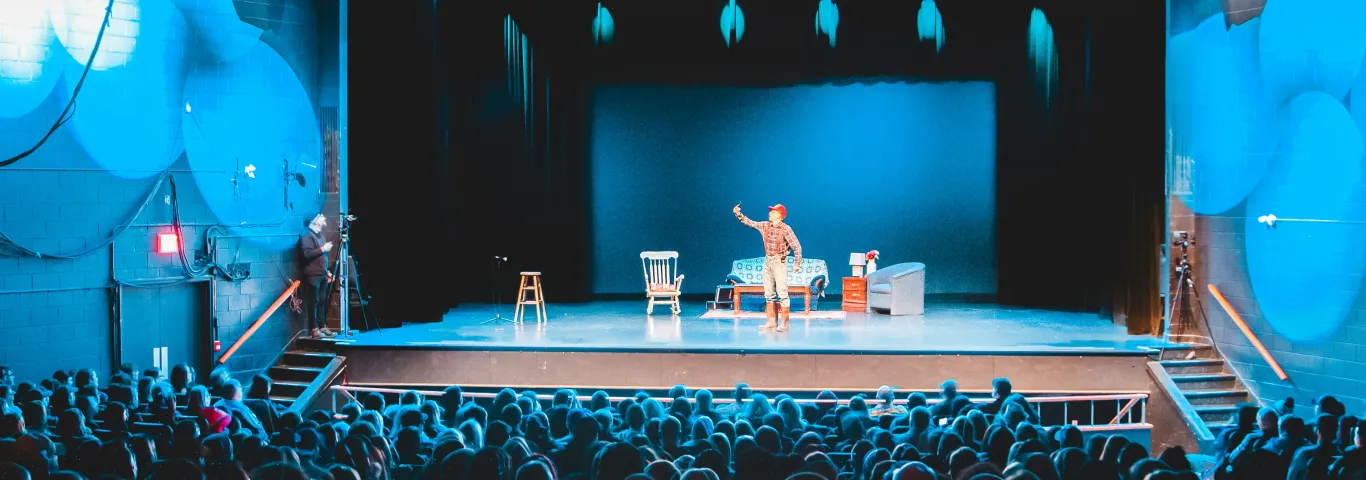 actor on stage