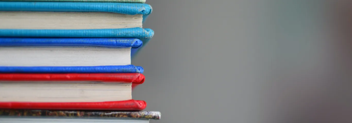 Stack of textbooks