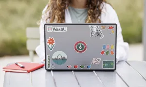 student at computer