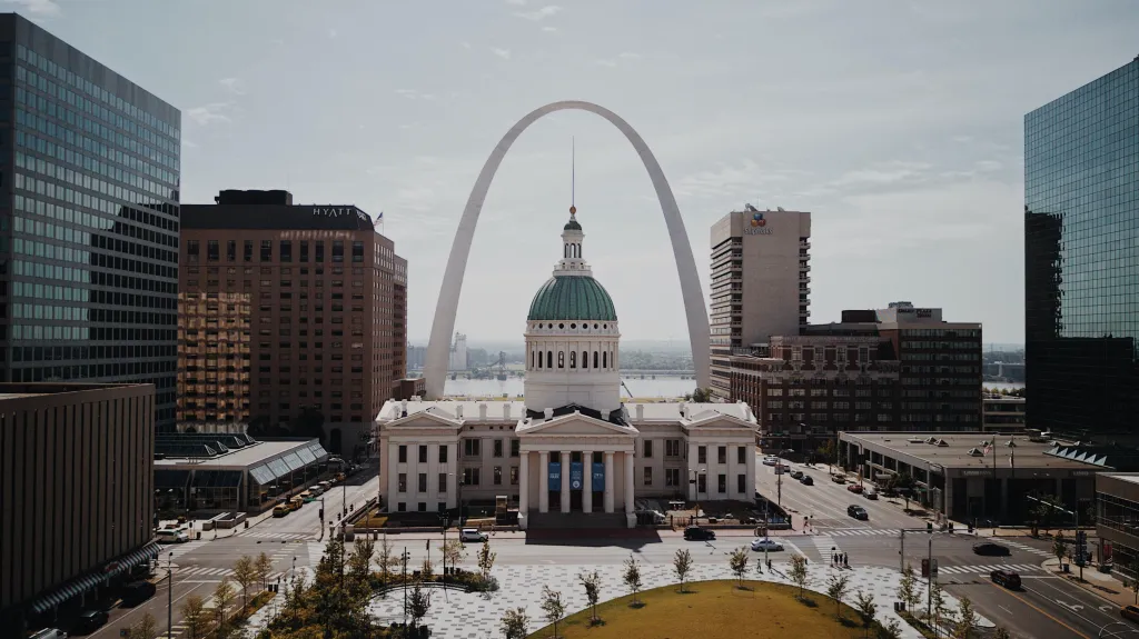 view of downtown st. louis