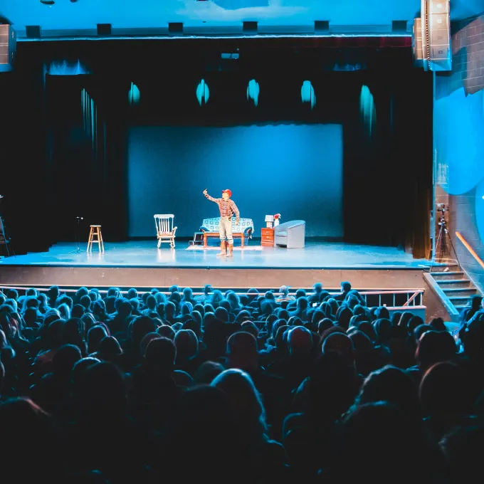 actor on stage